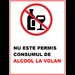 Placuta nu este permis consumul de alcool la volan
